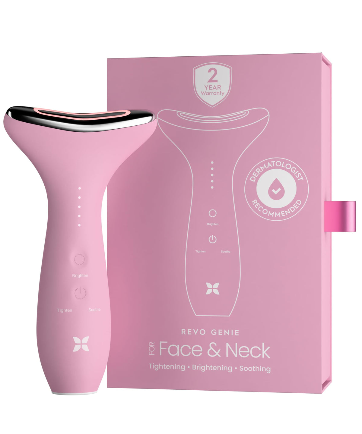 REVO Genie de REVOMADIC, masajeador facial 3-en-1 para contorno suave y relajante.