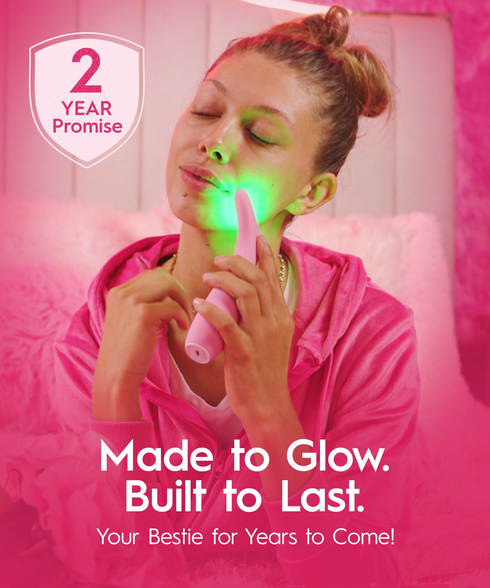 REVO Genie con luz azul para limpieza facial y mayor claridad.