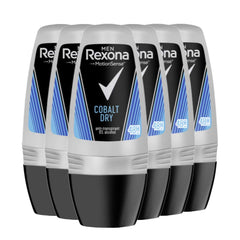 Rexona Cobalt Roll-On: frasco de 50 ml con protección diaria para deportes