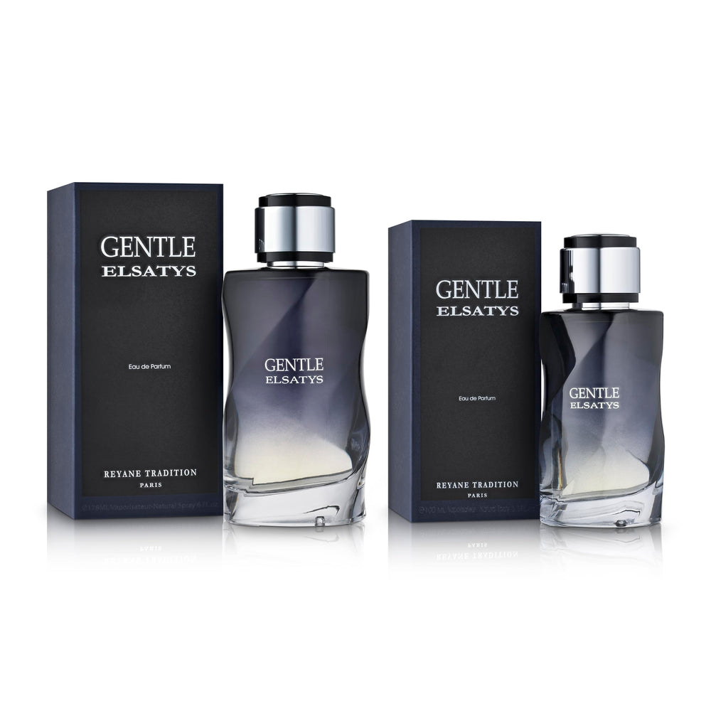 Etiqueta de Gentle Elsatys resalta la marca para ocasiones especiales.