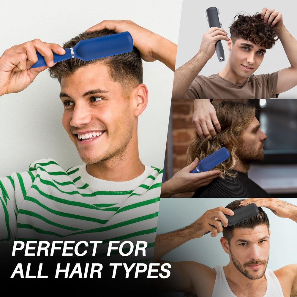 RHOS cepillo para cabello corto, suave y fácil de peinar.