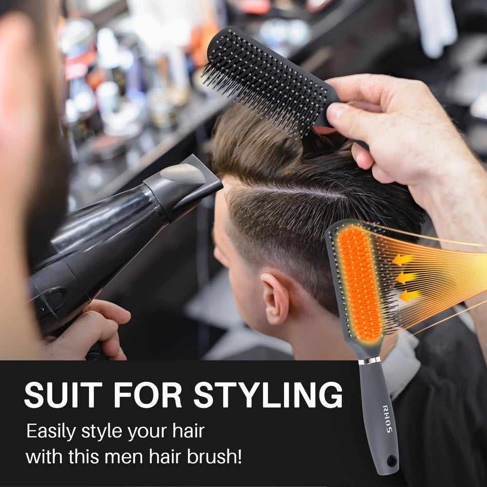 RHOS cepillo para cabello mojado y seco, versátil en cualquier estado.