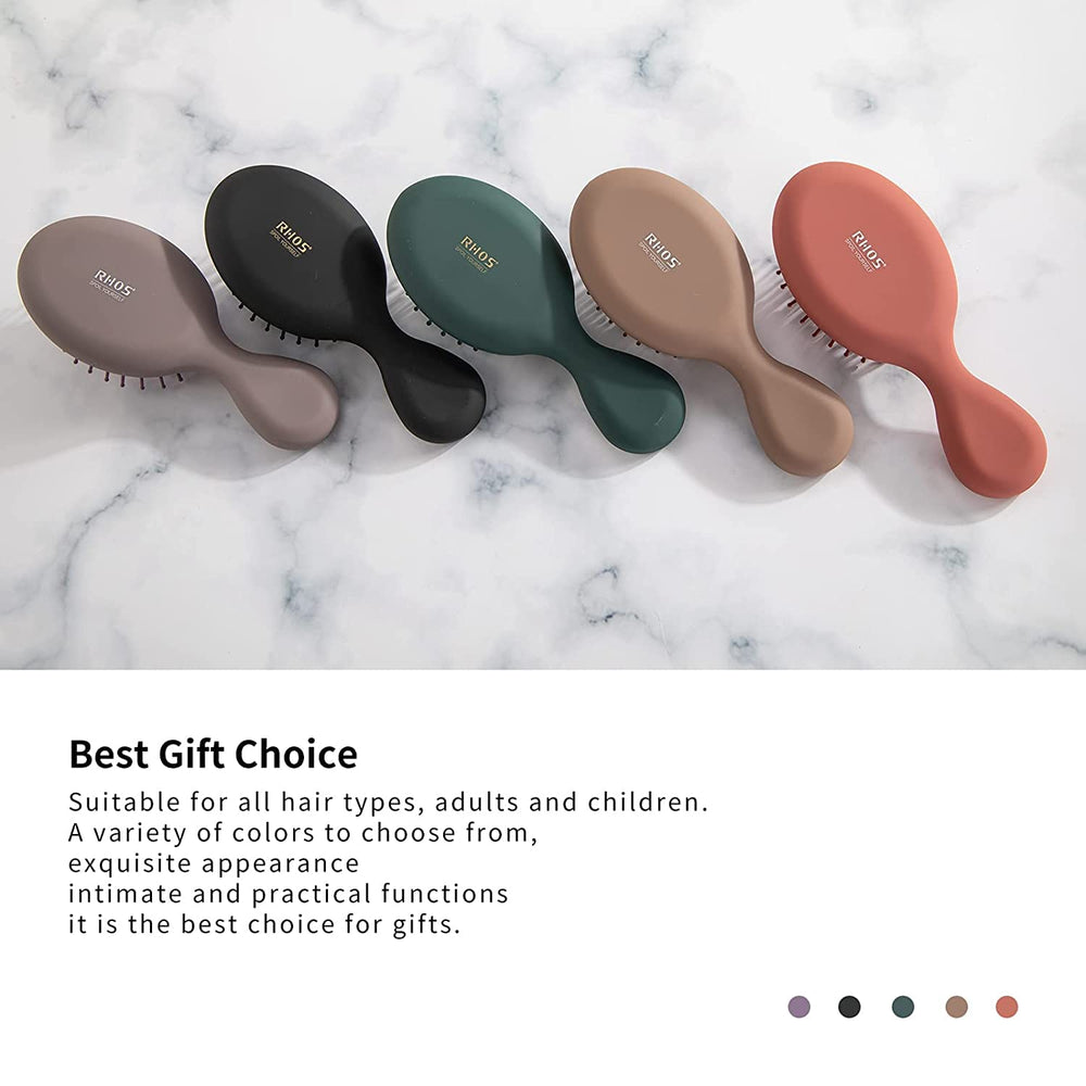 RHOS mini cepillo suave para niños y adultos, cabello sin tirones