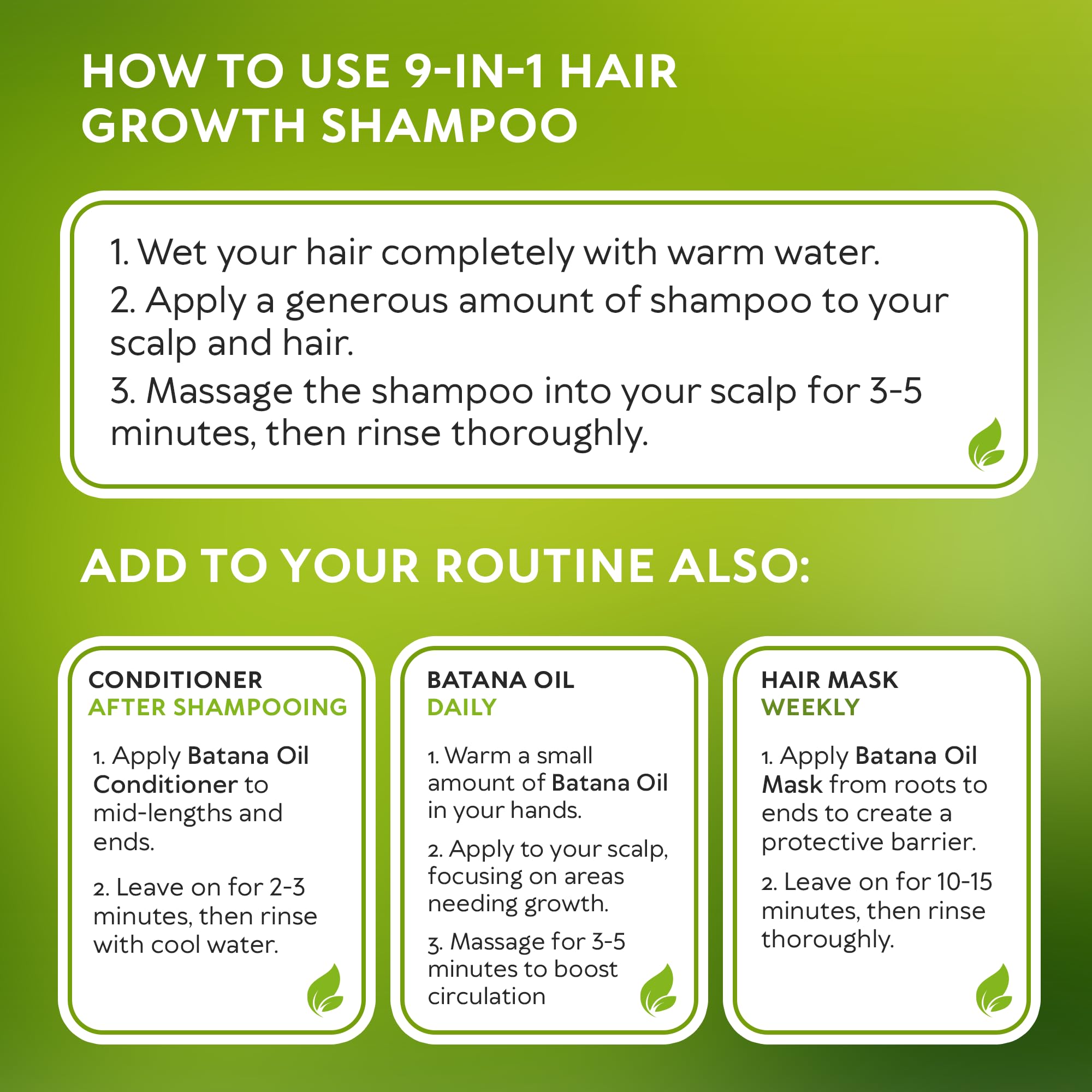 RICHGRAND Batana Oil Shampoo ingredientes naturales para cabello sano.