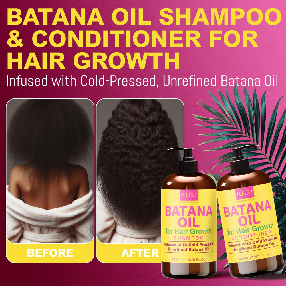 Cheveux visiblement plus épais grâce au duo Batana de Rida