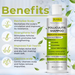 Rida Hair Research Institute packaging close-up highlighting natural ingredients.