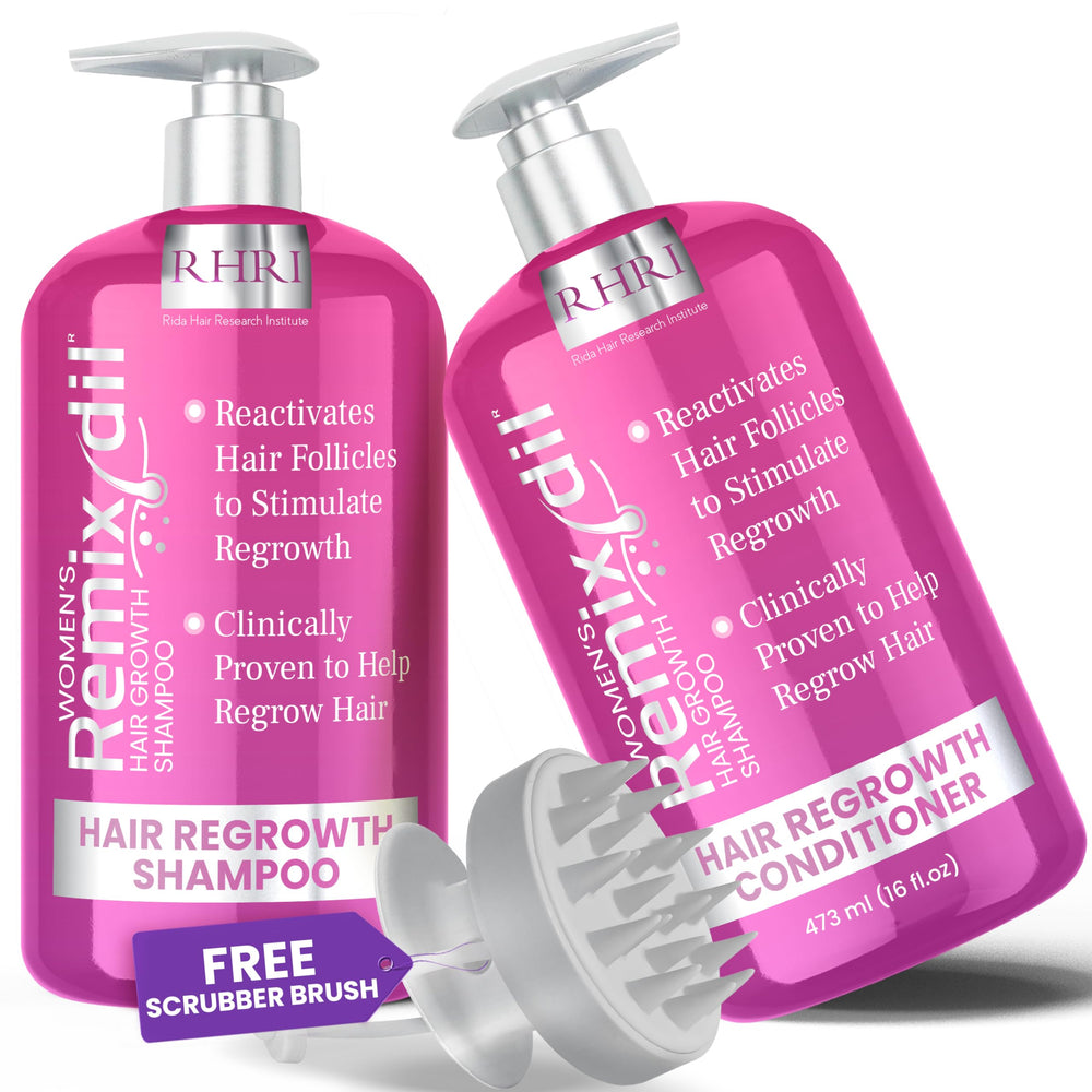 Set de crecimiento capilar de Rida Hair Research Institute, favorece cabello más grueso.