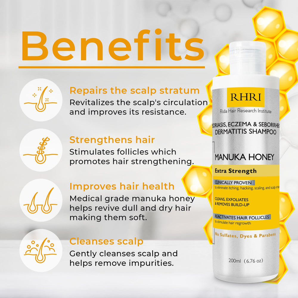 Rida Hair Research Institute psoriasis shampoo espuma: limpieza profunda y fresca