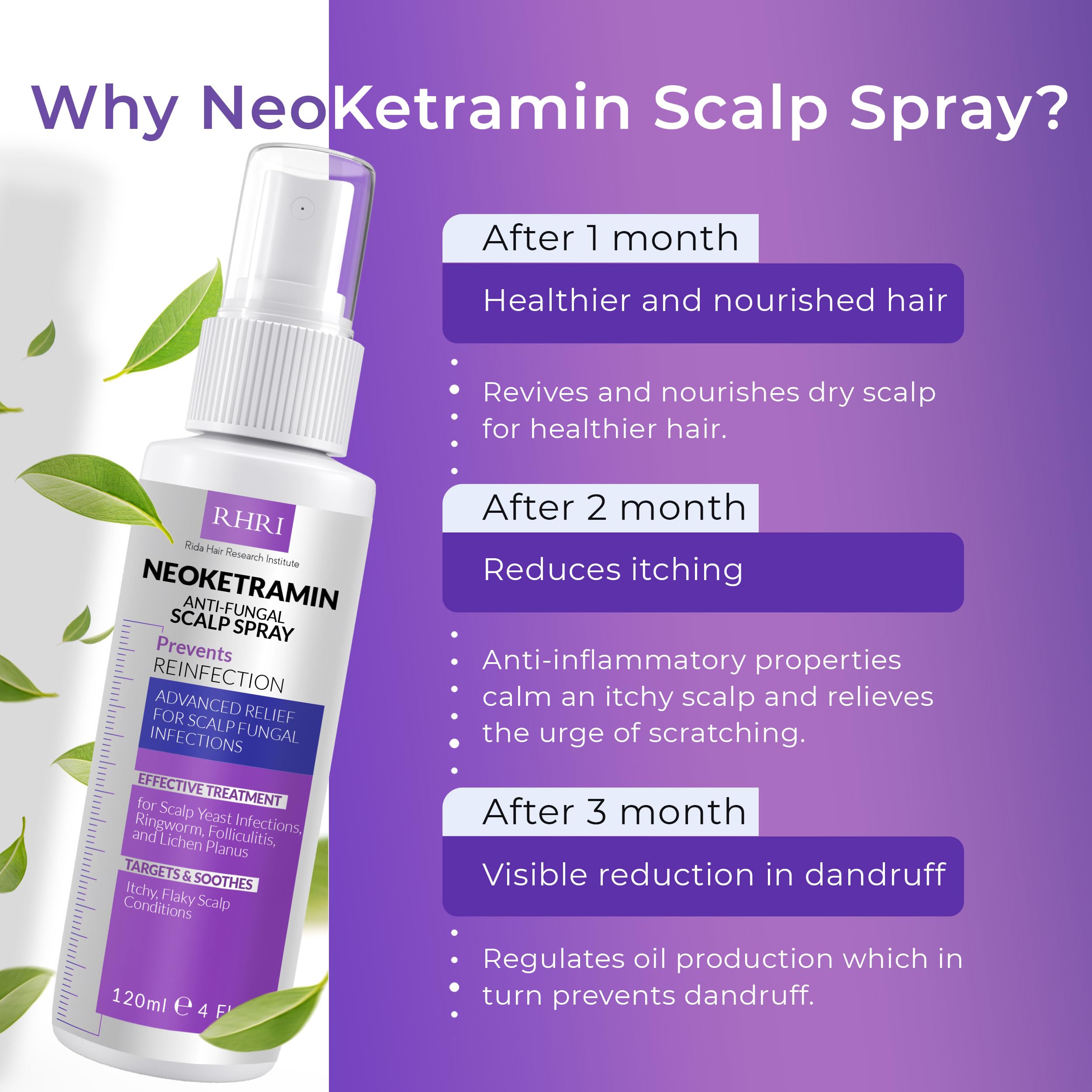 Rida Neoketramin bouteille spray compacte usage quotidien