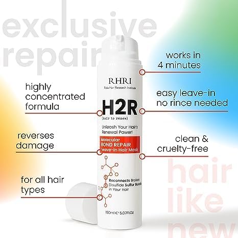 Rida Hair Research Institute mascarilla, reparación rápida en 3 minutos para cabello más sano.
