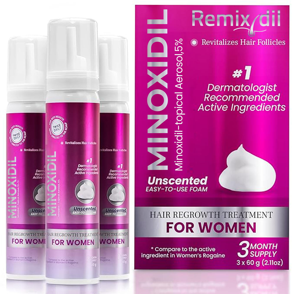 Minoxidil de Rida Hair: bote de espuma para aplicación diaria sin fragancia