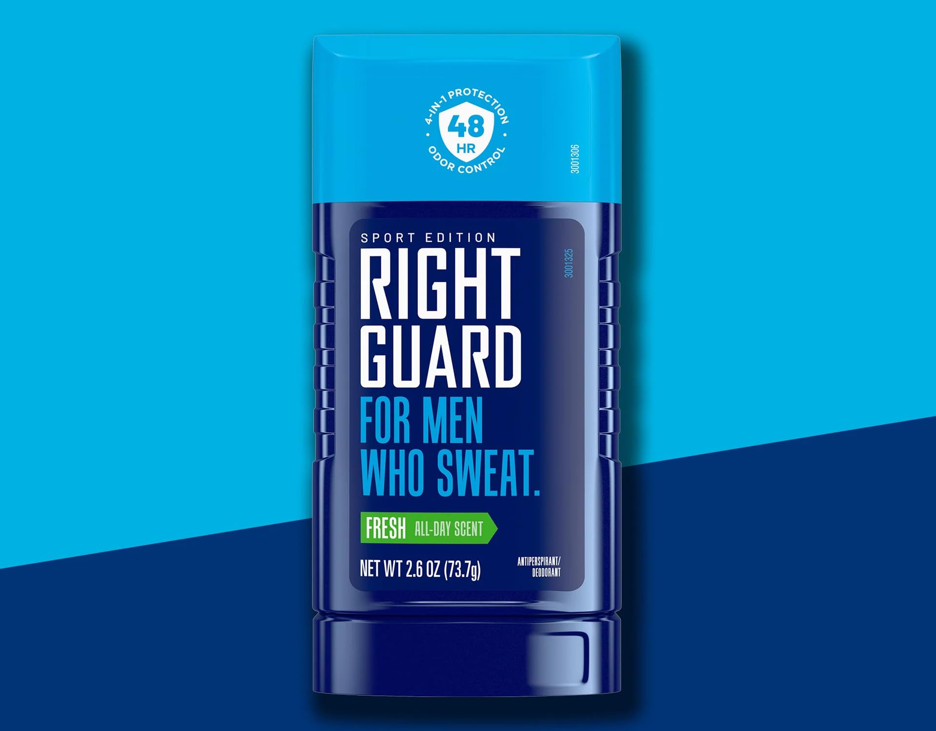 Right Guard Sport Fresh Invisible Solid, duración de 48 horas para control de olor