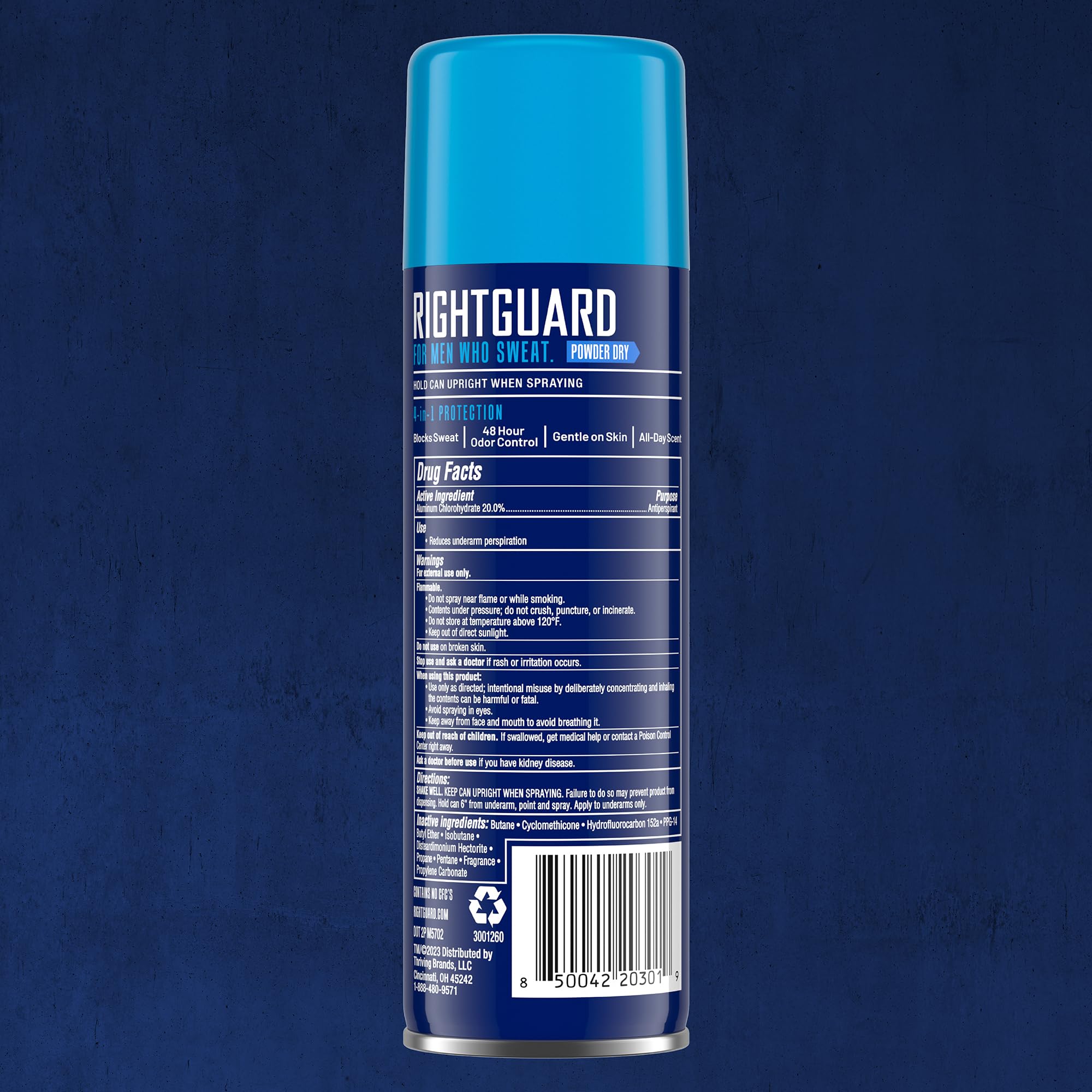 Tecnología de secado rápido de Right Guard Sport Powder Dry.