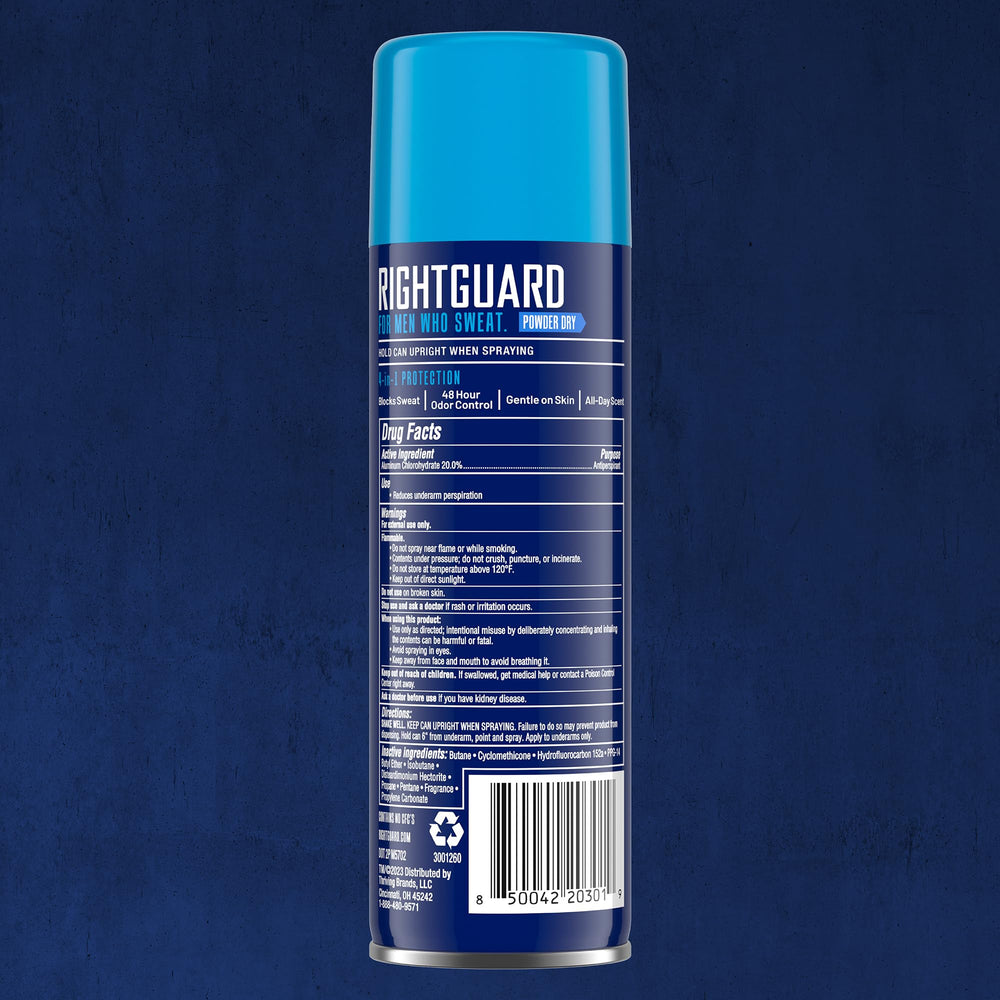 Tecnología de secado rápido de Right Guard Sport Powder Dry.