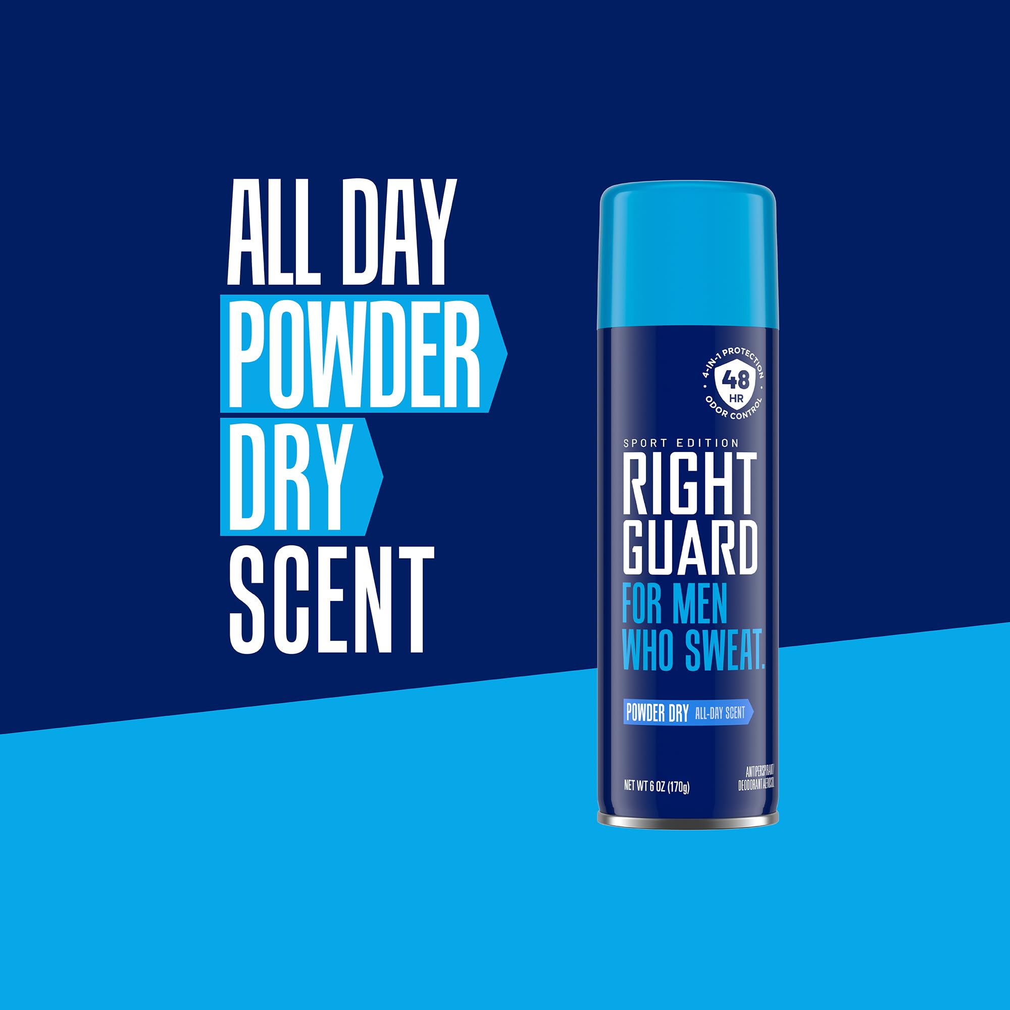 Right Guard Sport secado rápido mantiene la ropa seca y fresca