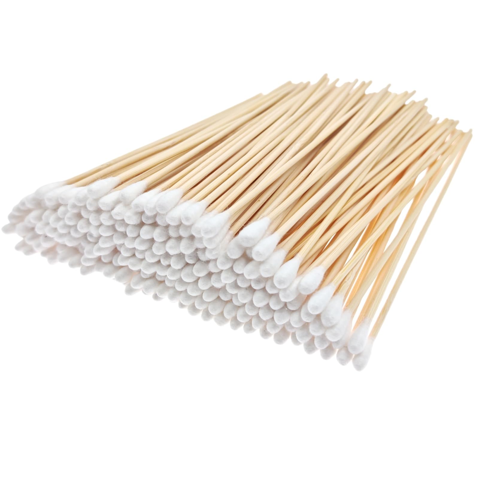 RIKWOG 200 hisopos de algodón con mango de madera para limpieza precisa de joyas