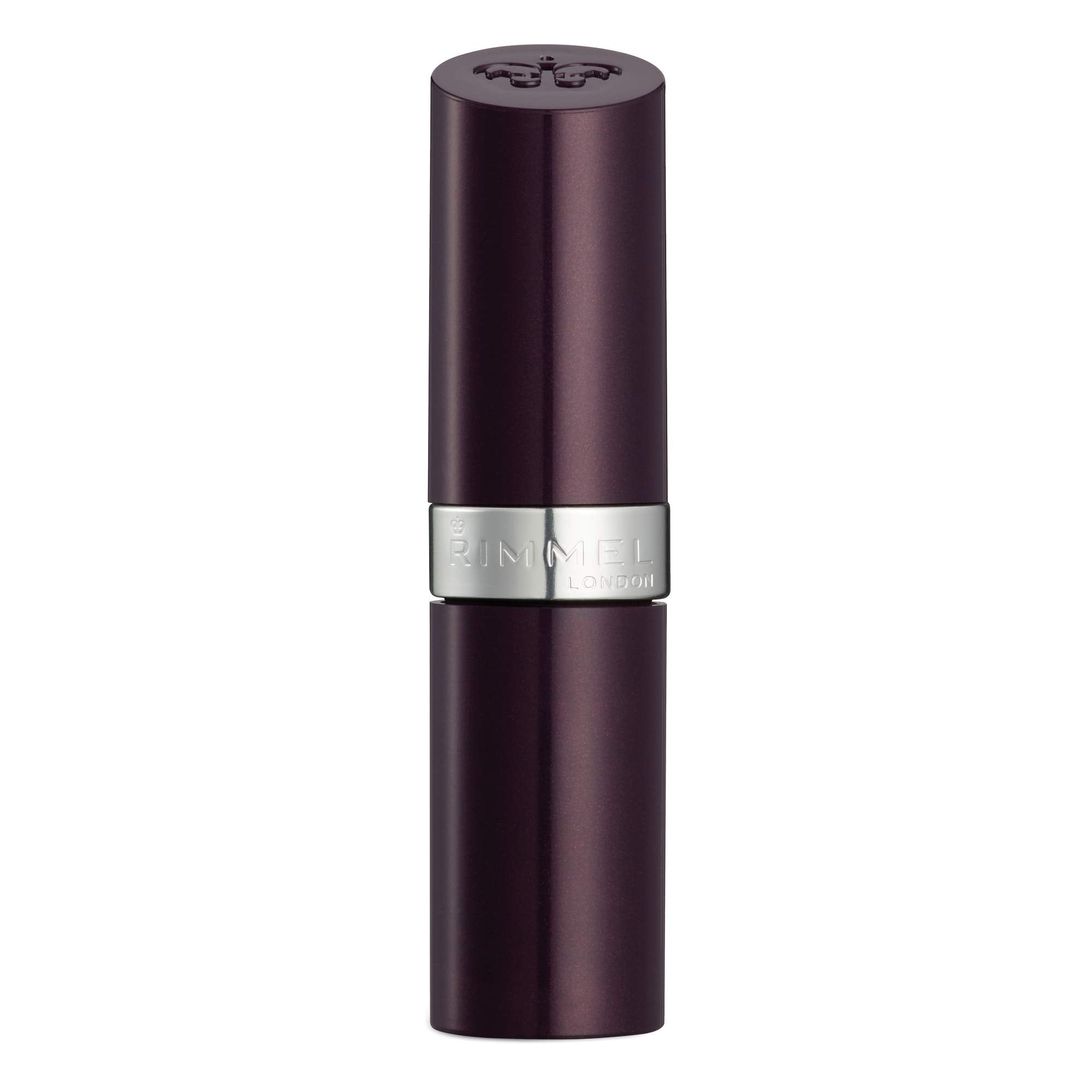 Rimmel barra de labios con pigmento intenso para tonos vibrantes.