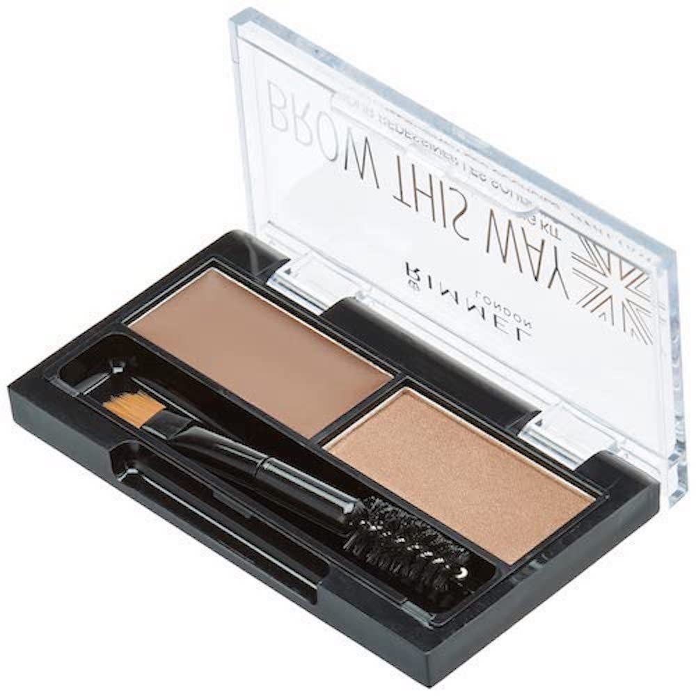 Rimmel Brow This Way: brocha profesional incluida para aplicación precisa.