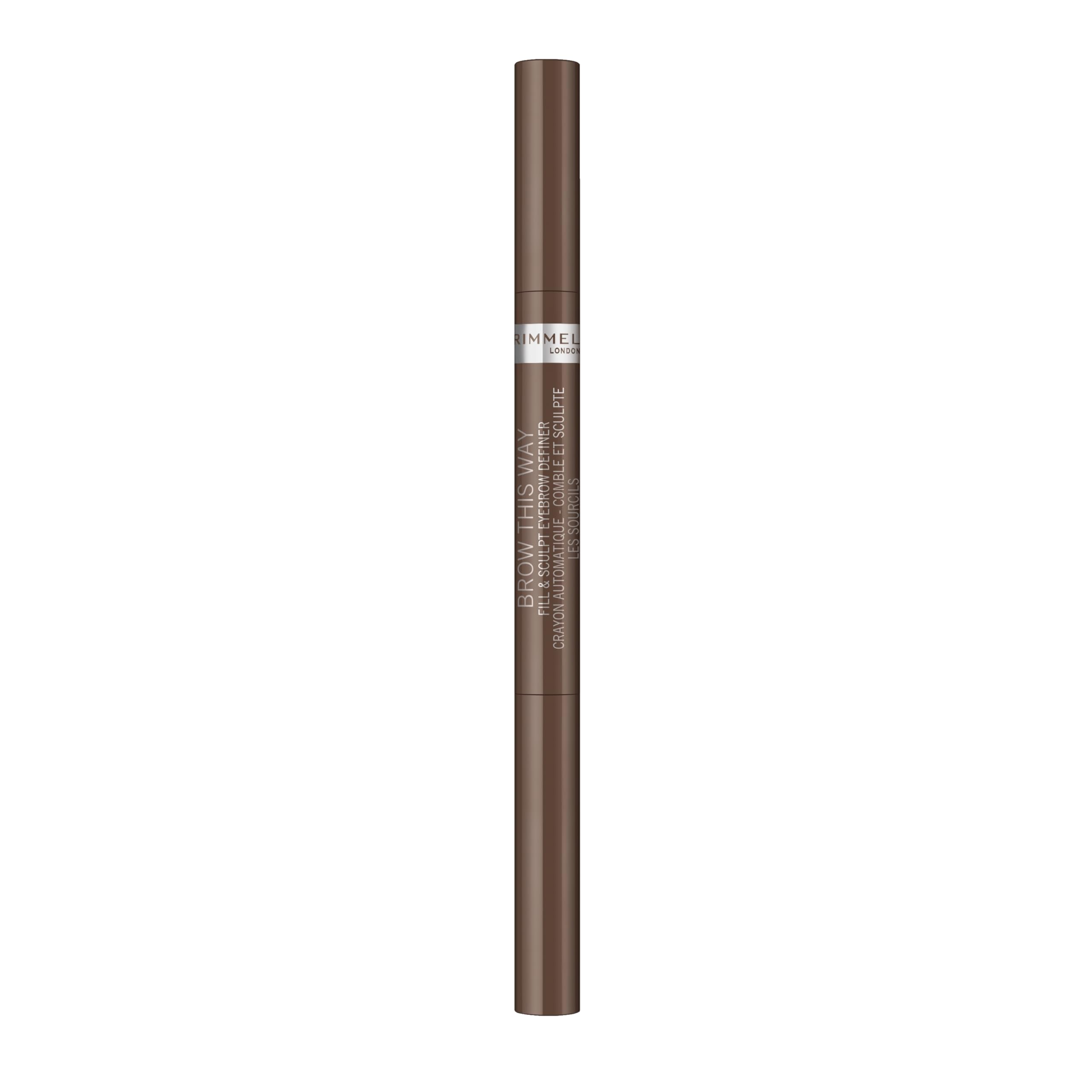 Rimmel Brow This Way: lápiz triangular para definición precisa de cejas