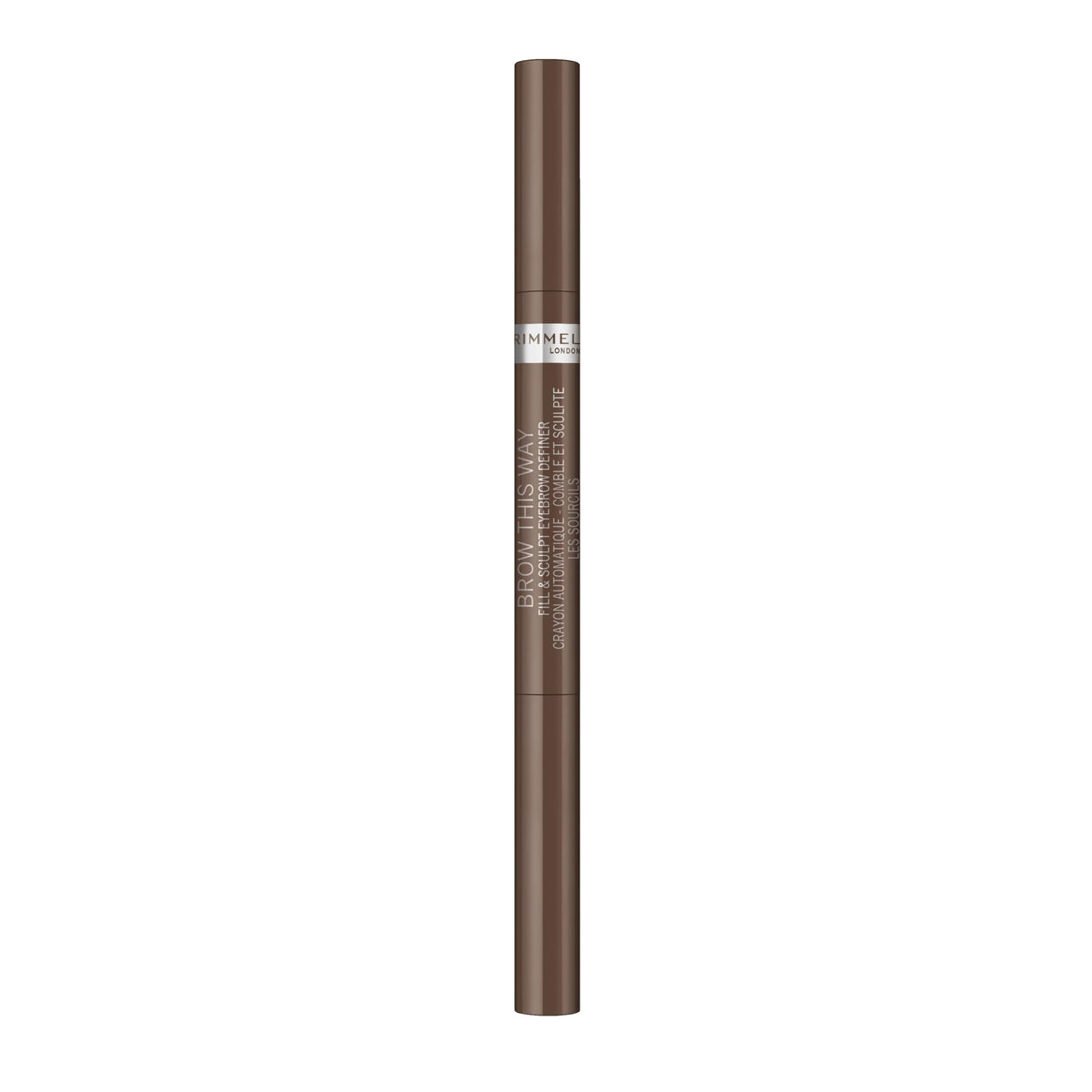 Rimmel Brow This Way: lápiz triangular para definición precisa de cejas