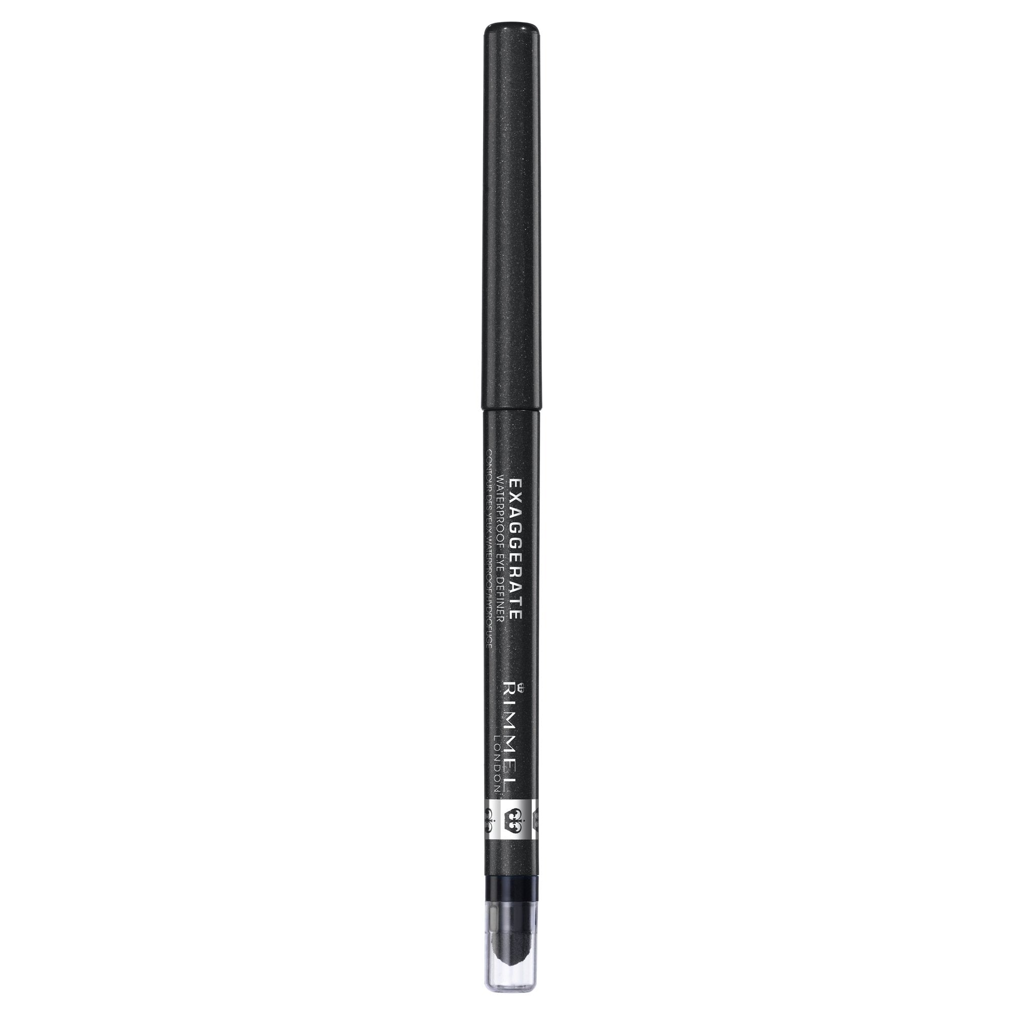 Delineador Rimmel Exaggerate con punta retráctil y difuminador incorporado para difuminar