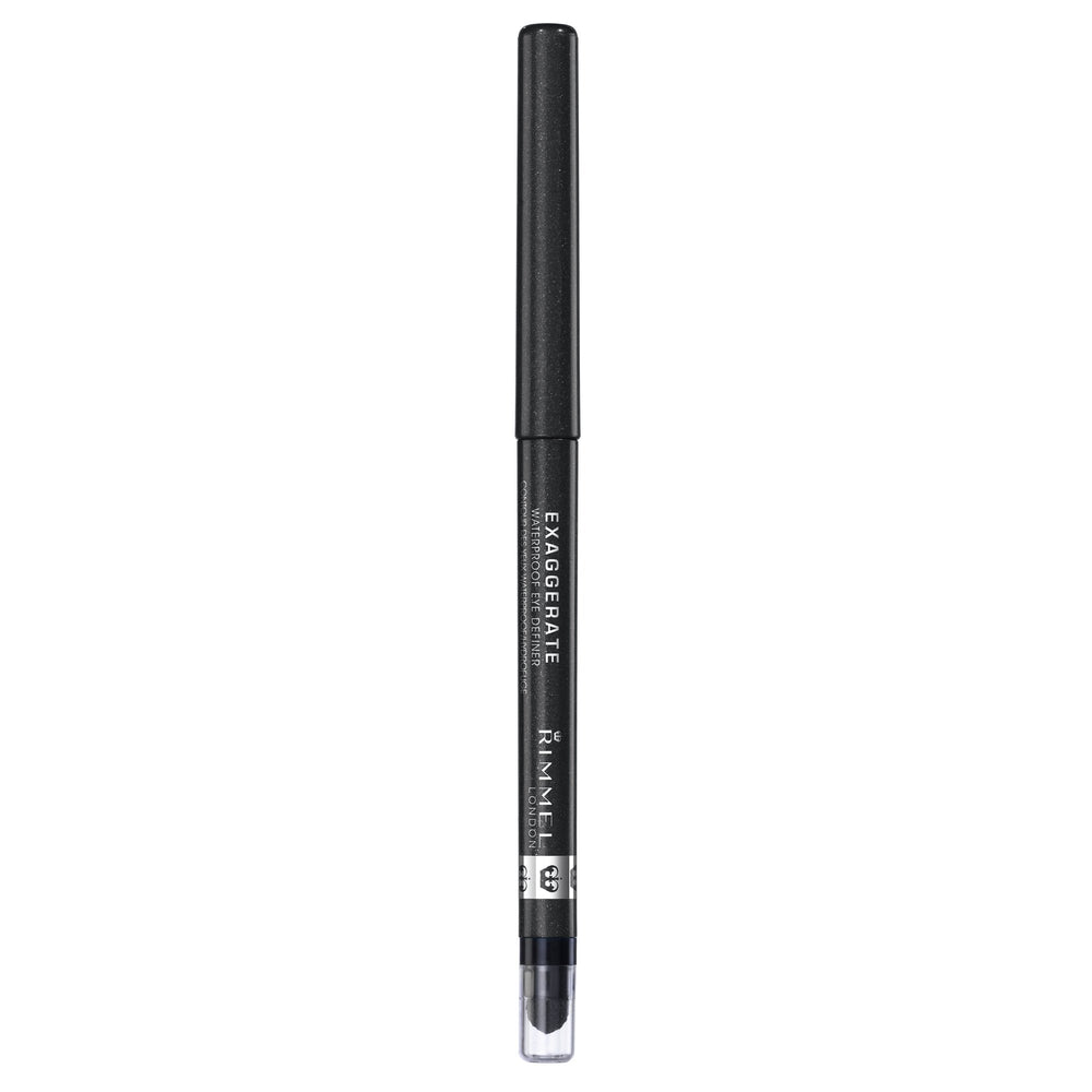 Delineador Rimmel Exaggerate con punta retráctil y difuminador incorporado para difuminar
