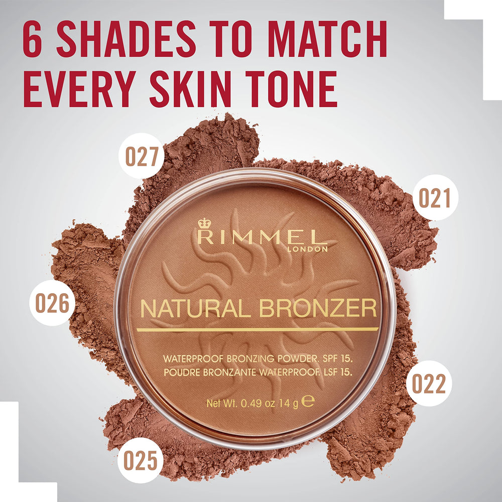 Muestra de color Sun Light del bronceador Natural de Rimmel