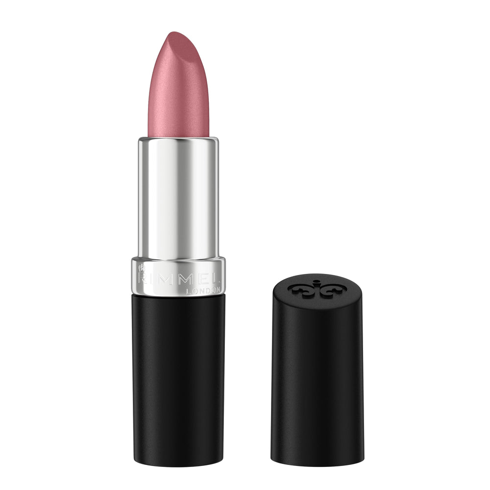 Rimmel Rosetto labial, aplicación suave para un color uniforme y acabado brillante.