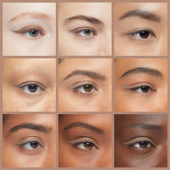 Rimmel Scandaleyes aplicación en ojo, acabado suave y deslizamiento fácil.