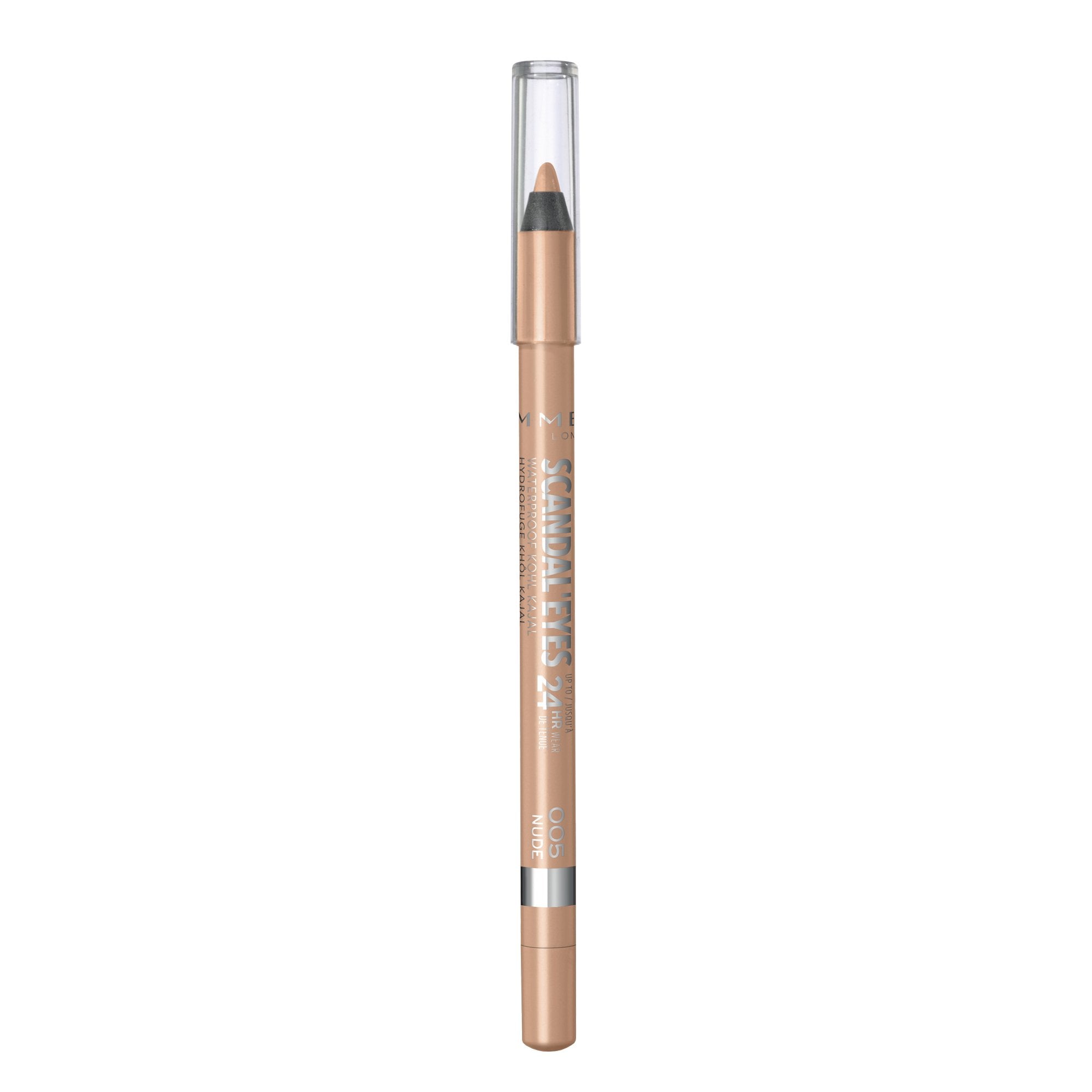 Rimmel Scandaleyes delineador-kajal nude 005, punta suave para trazos precisos.