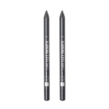 Rimmel Scandaleyes Kajal, delineador negro, paquete de 2, para color intenso y duradero.