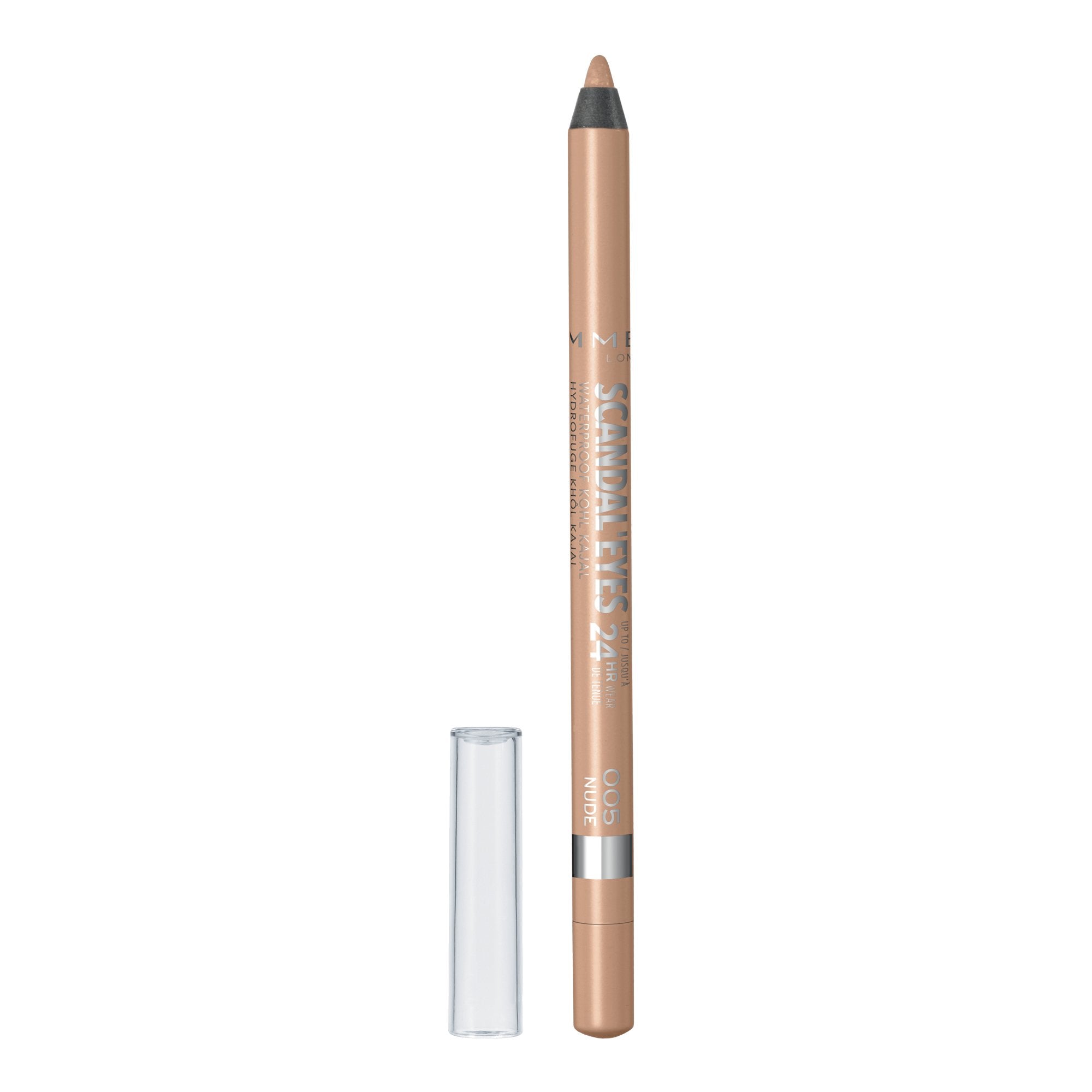 Rimmel Scandaleyes lapiz-kajal nude 005, embalaje práctico para retoques.