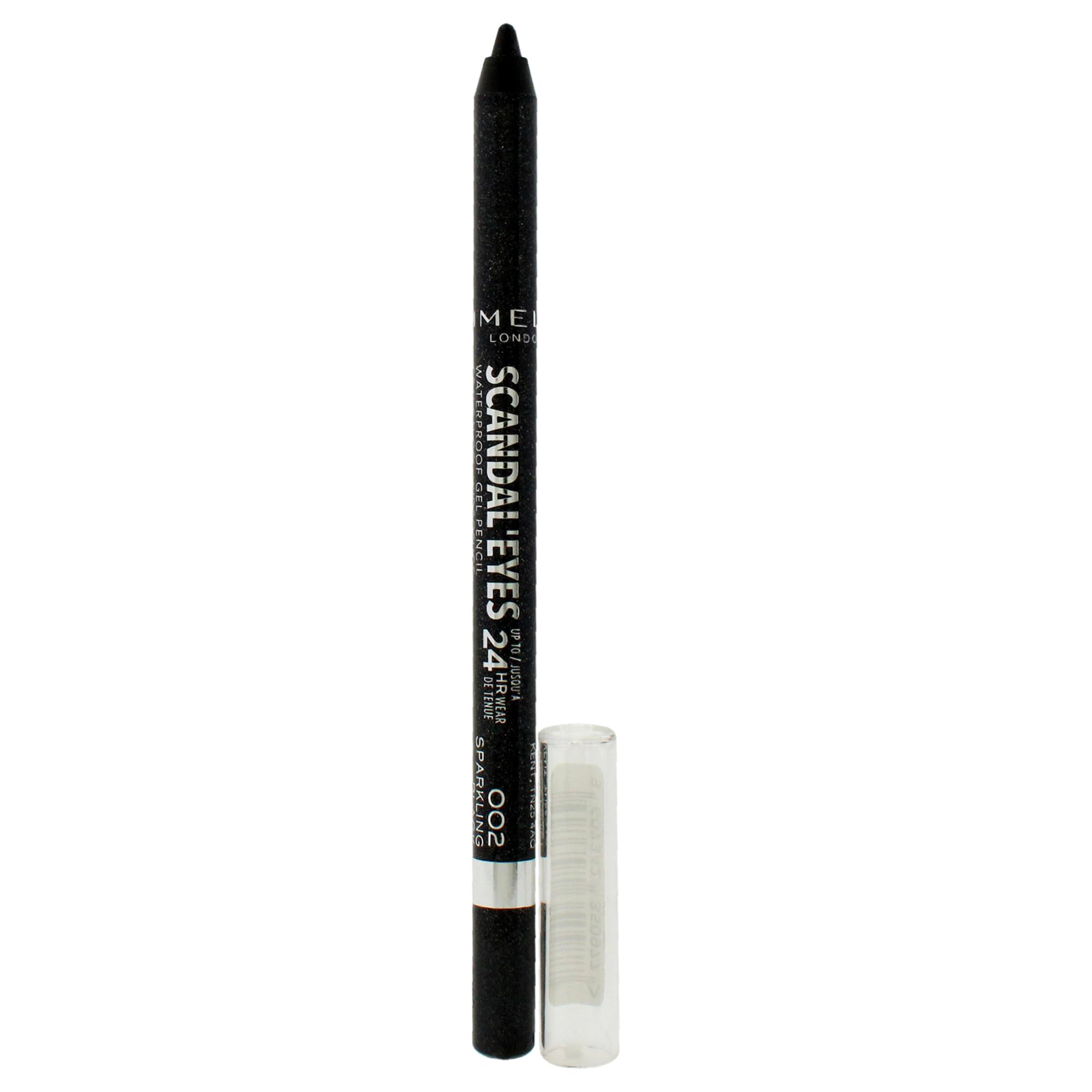 Rimmel Scandaleyes Sparkling Black, kajal gel impermeable para delineado intenso