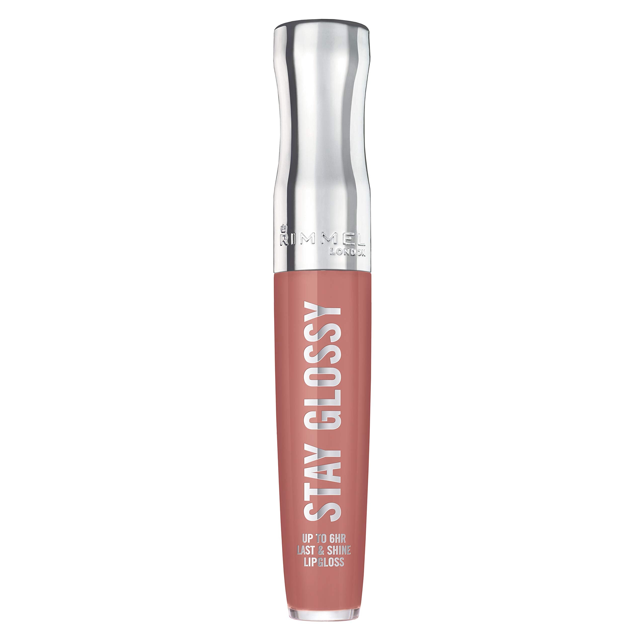 Rimmel Stay Glossy con aplicador preciso para un acabado suave y brillante.