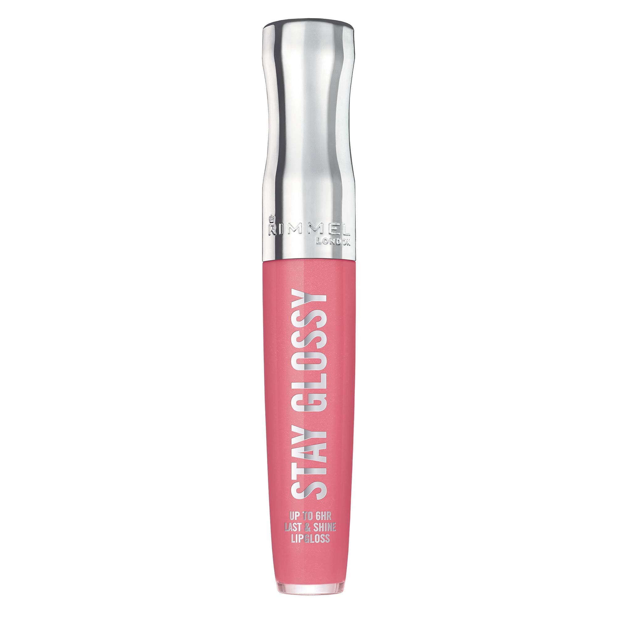 Rimmel Stay Glossy brillo labial realza Claridge's Ruby con brillo duradero.