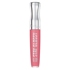 Rimmel Stay Glossy brillo labial realza Claridge's Ruby con brillo duradero.