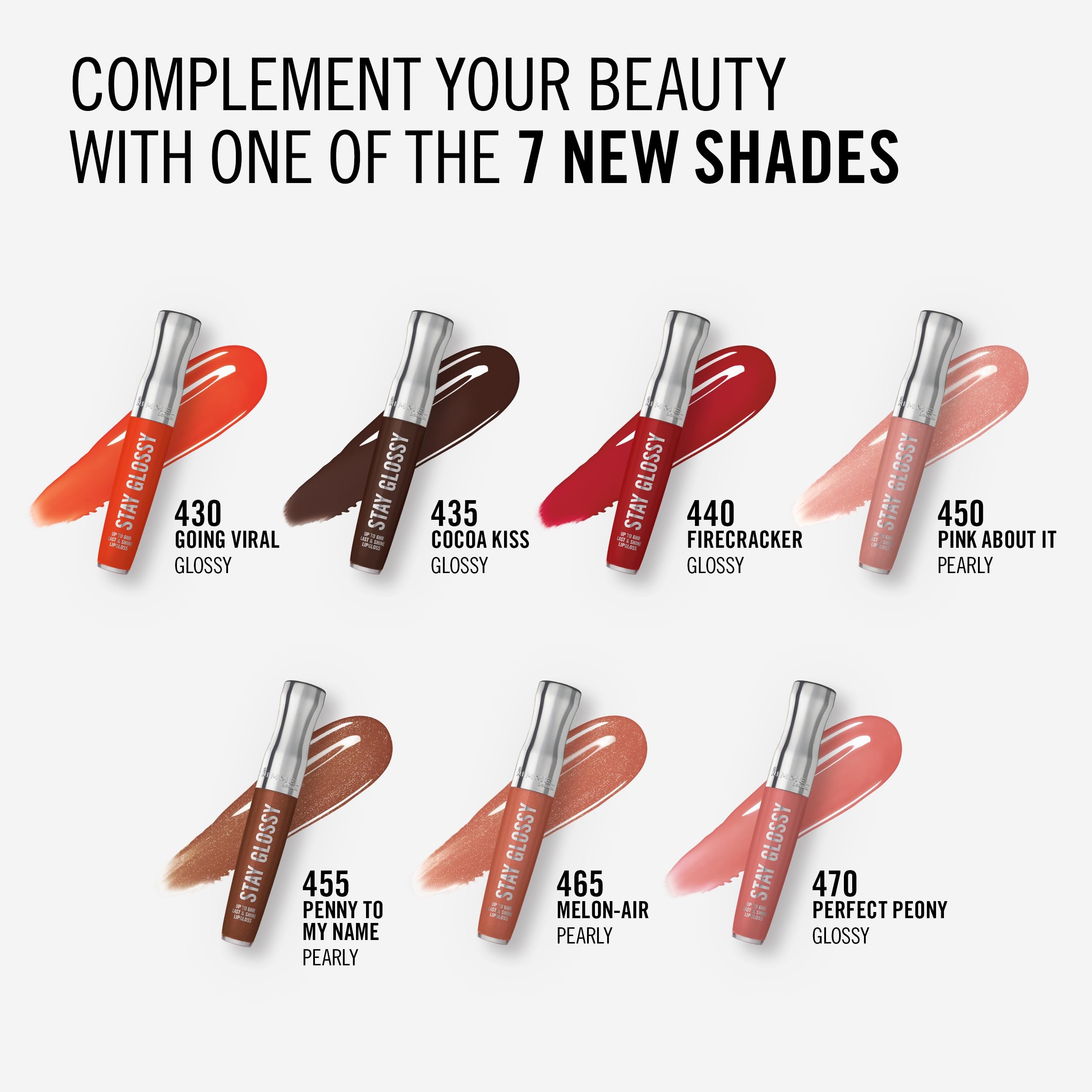 Rimmel Stay Glossy Cocoa Kiss, aplicación precisa para realzar color y brillo