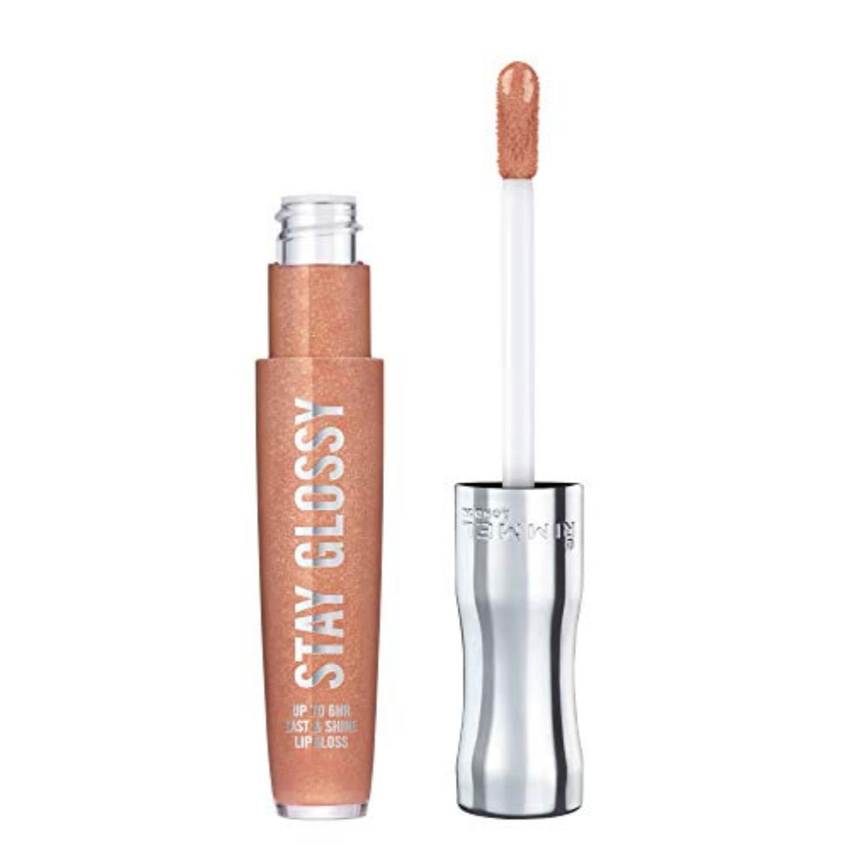 Rimmel Stay Glossy: aplicador preciso para un acabado uniforme.