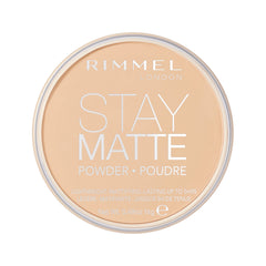 Rimmel Stay Matte 011 Creamy Natural, polvo prensado, acabado mate y control de brillo