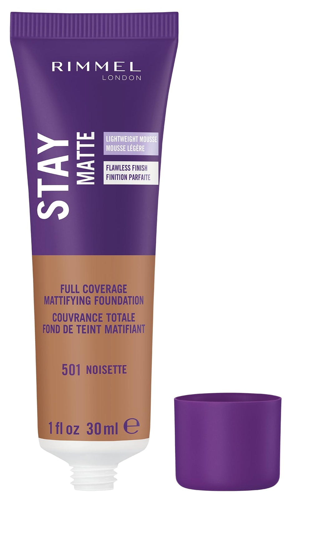 Rimmel Stay Matte Liquid Mousse, acabado mate ideal para piel grasa o mixta.