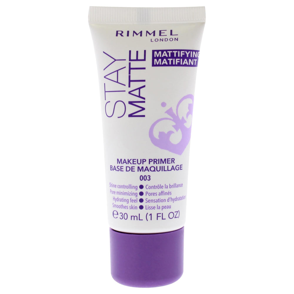 Rimmel Stay Matte Primer, textura ultraligera para un acabado mate duradero.