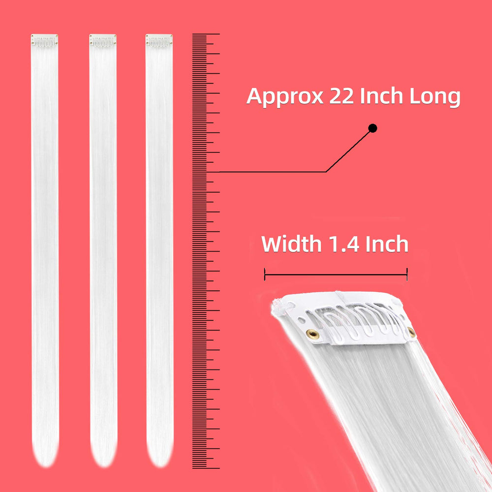 Extensiones clip‑in RINBOOOL, fácil de peinar y trenzar con cabello natural