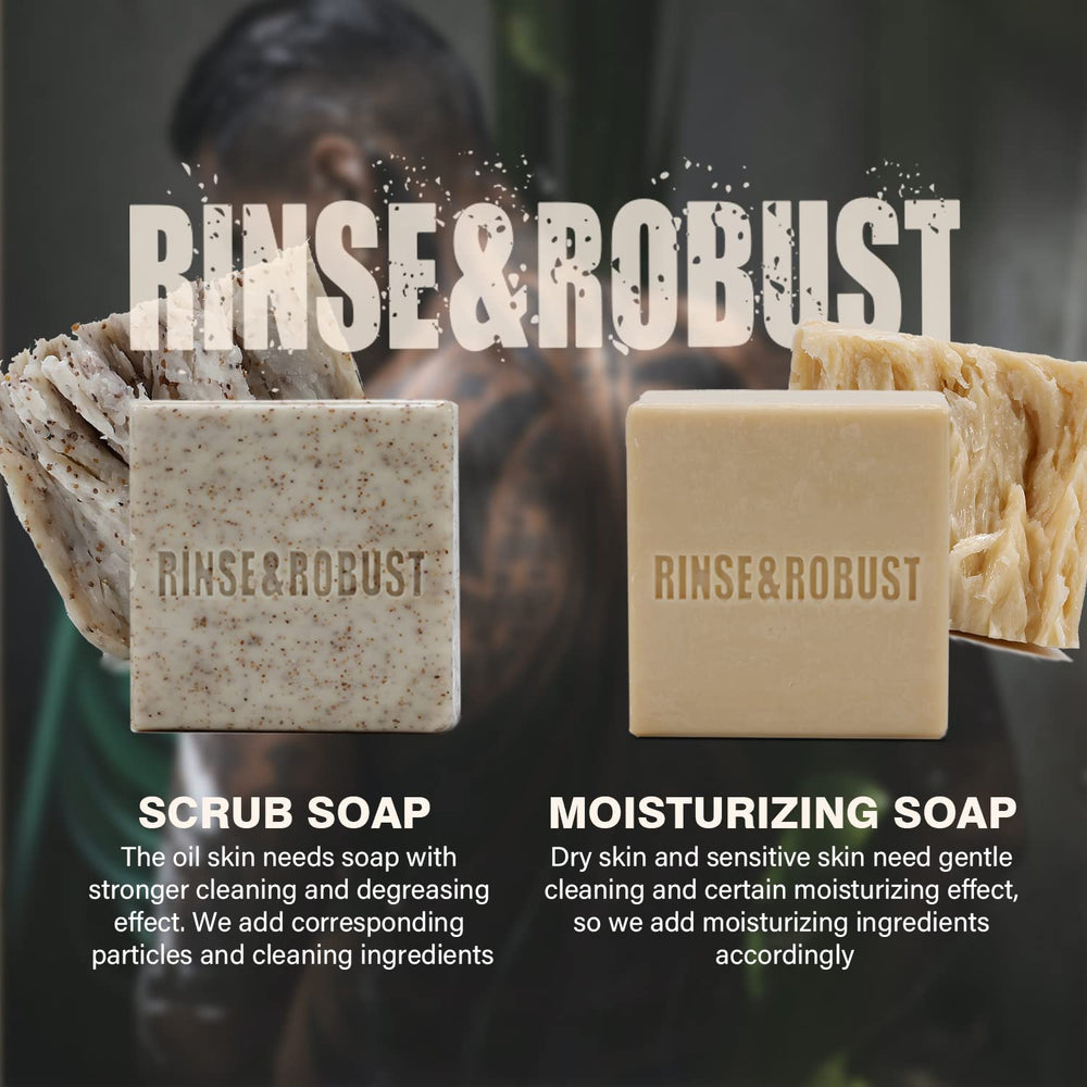 Presentación de viaje Rinse & Robust, tamaño portátil para llevar.