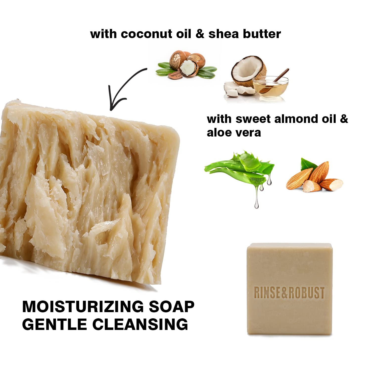 Rinse & Robust para todo tipo de piel, limpieza suave