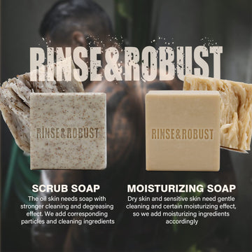 Set regalo Rinse & Robust para hombres, en caja kraft