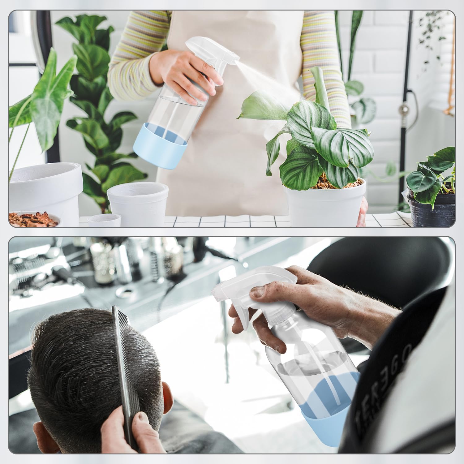 Rionisor botella reutilizable y rellenable para soluciones variadas.