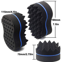 RioRand Esponja para peinados afro y rastas, azul 4-5 pulgadas