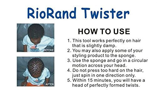 RioRand Paquete 1 esponja barbero azul para peinados diarios