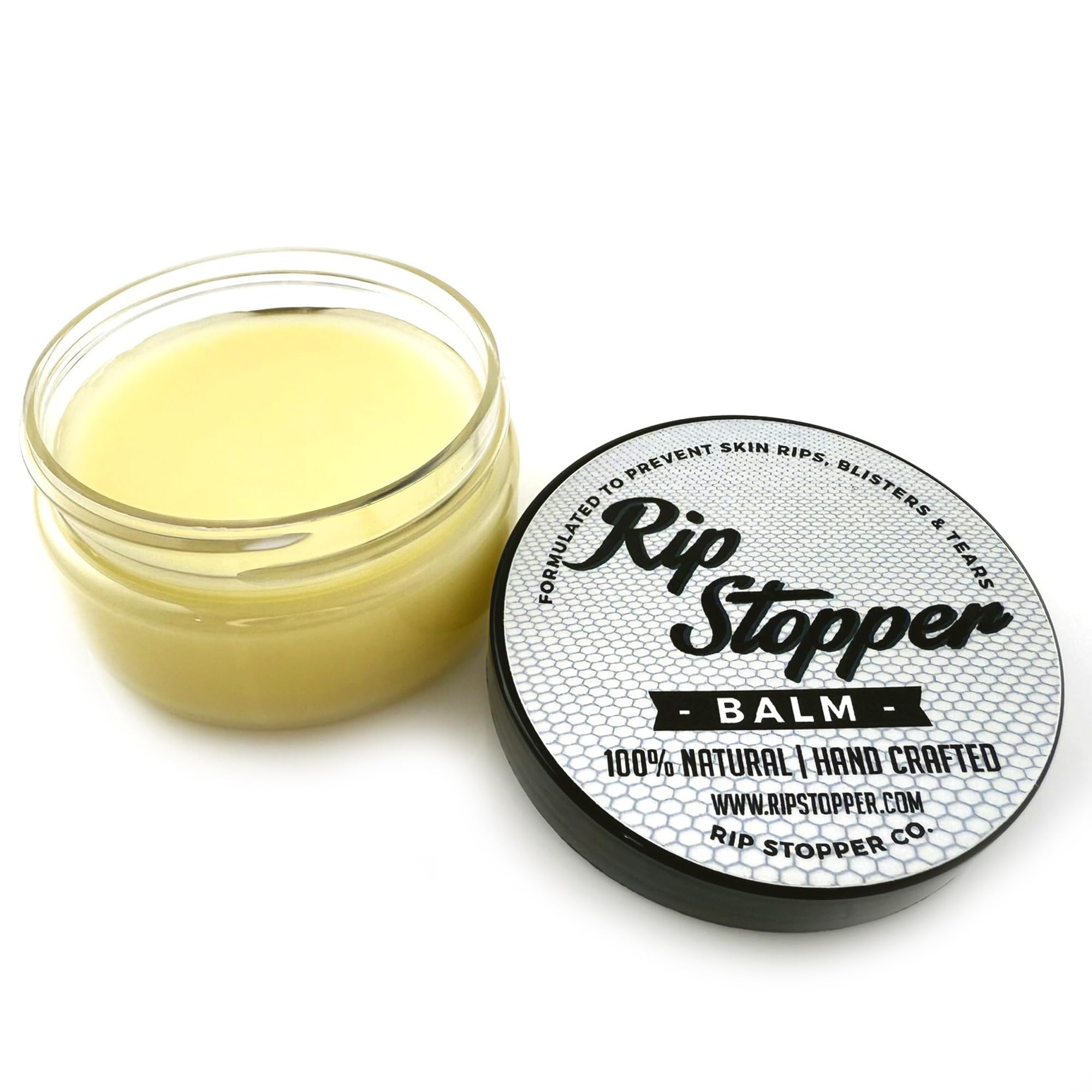 Aplicación en la palma con Rip Stopper Balm para prevenir rozaduras