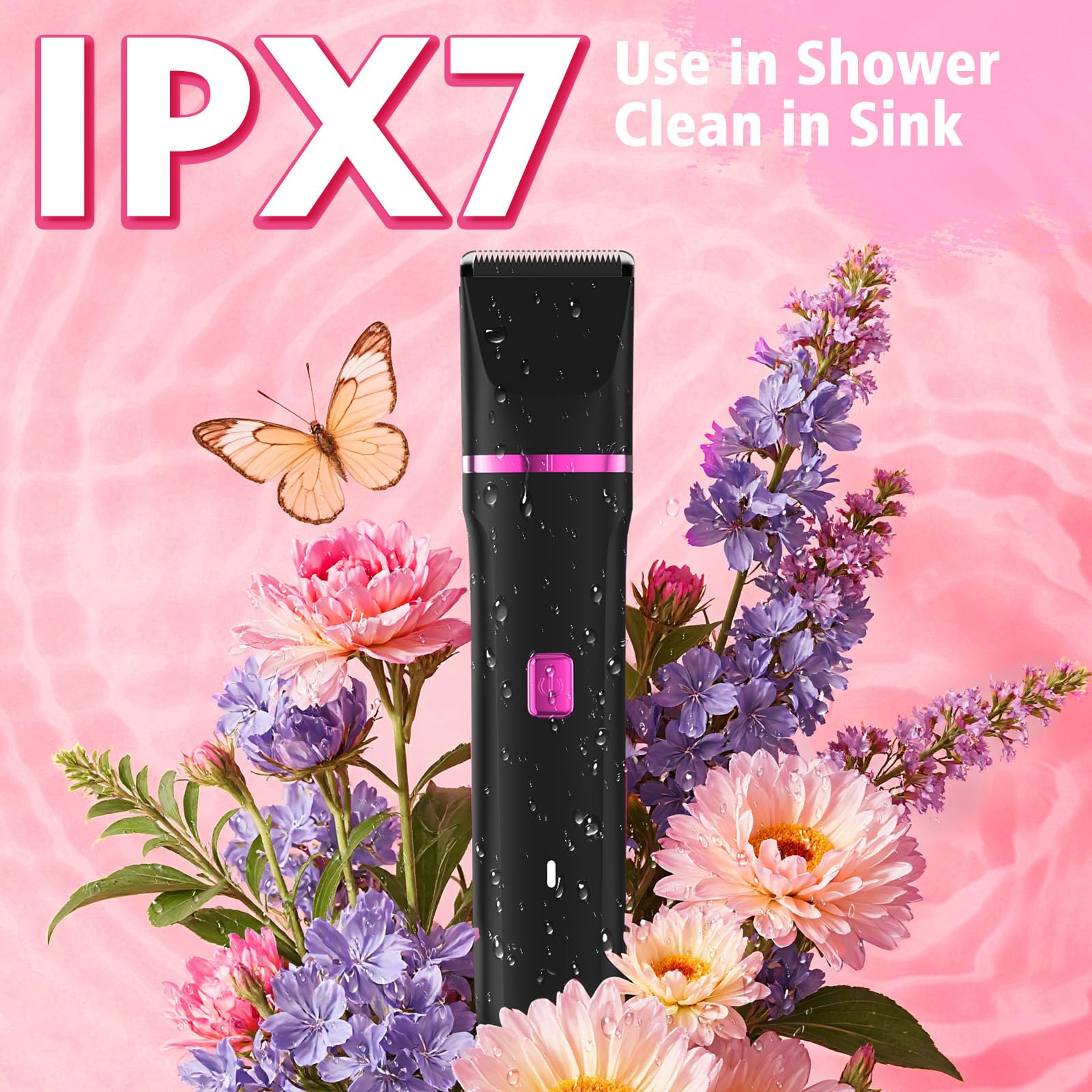 Risina Bikini Trimmer cuchillas cerámicas de precisión para un afeitado suave.